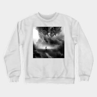 Call me Home a Black and White Collage Crewneck Sweatshirt